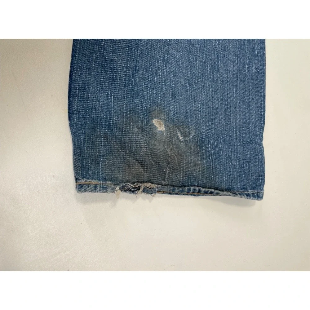 Polo Ralph Lauren Classic Fit 867 Straight Blue‎ Jeans 46B Xx30 Distressed